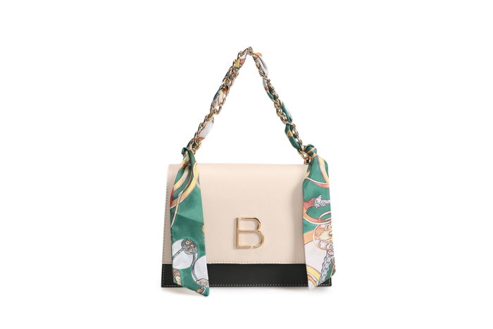 Lucky Bees Bolso Bandolera 918 Crema y Verde Oscuro
